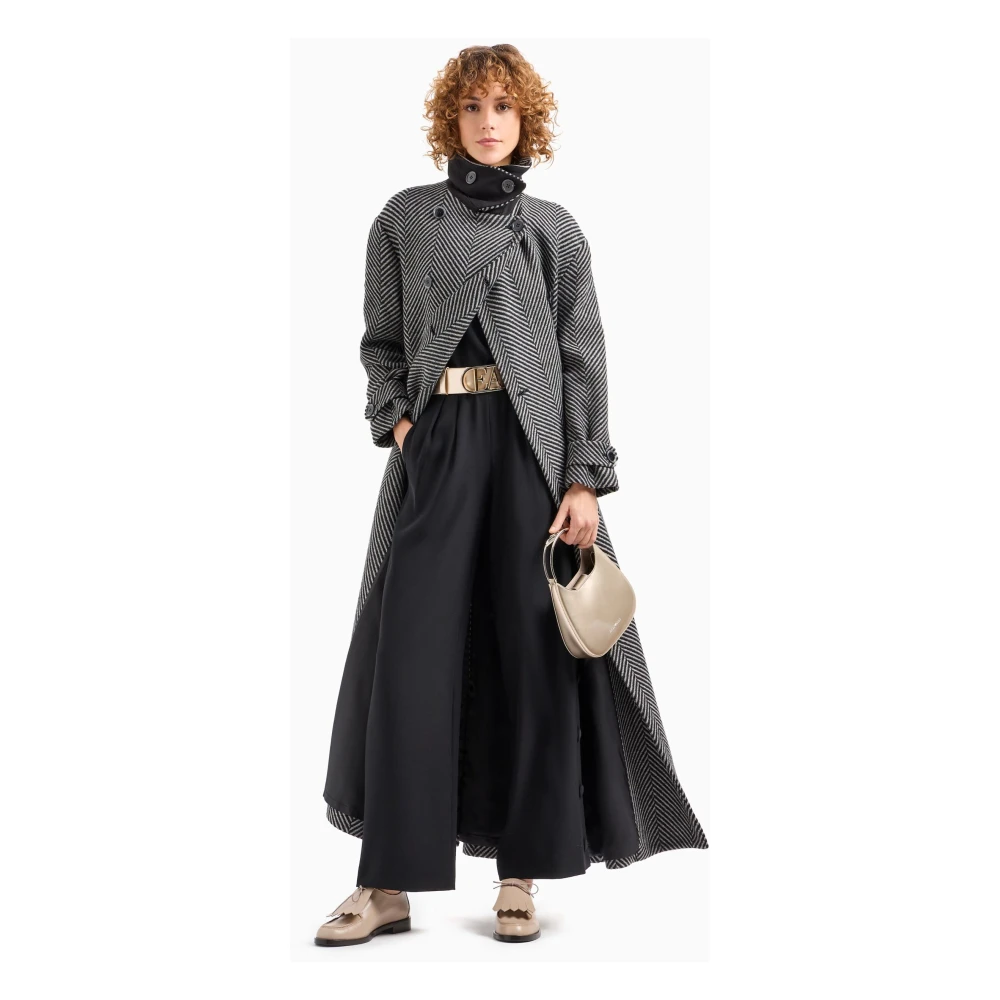 Emporio Armani Grijze Jas in Tas Gray Dames