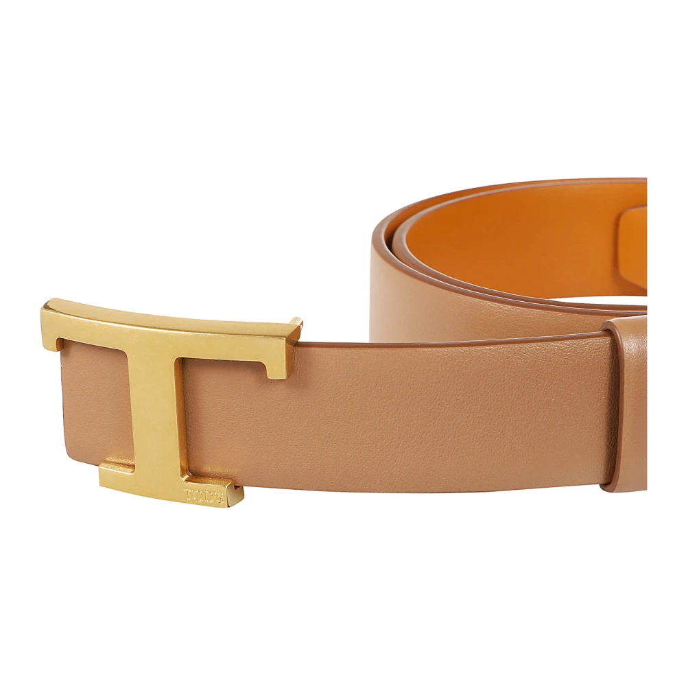 TOD'S KenyaT Timeless Leren Riem Brown Dames