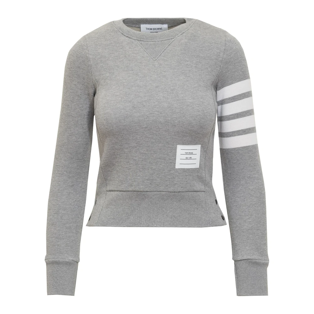 Thom Browne Stijlvolle Pullover Sweatshirt Gray Dames