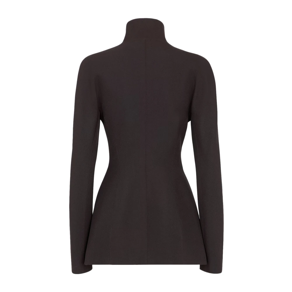 Fendi Kimono Mouwen Wollen Blazer Purple Dames