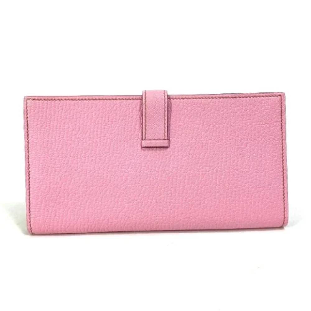 Hermès Vintage Pre-owned Leather wallets Pink Dames