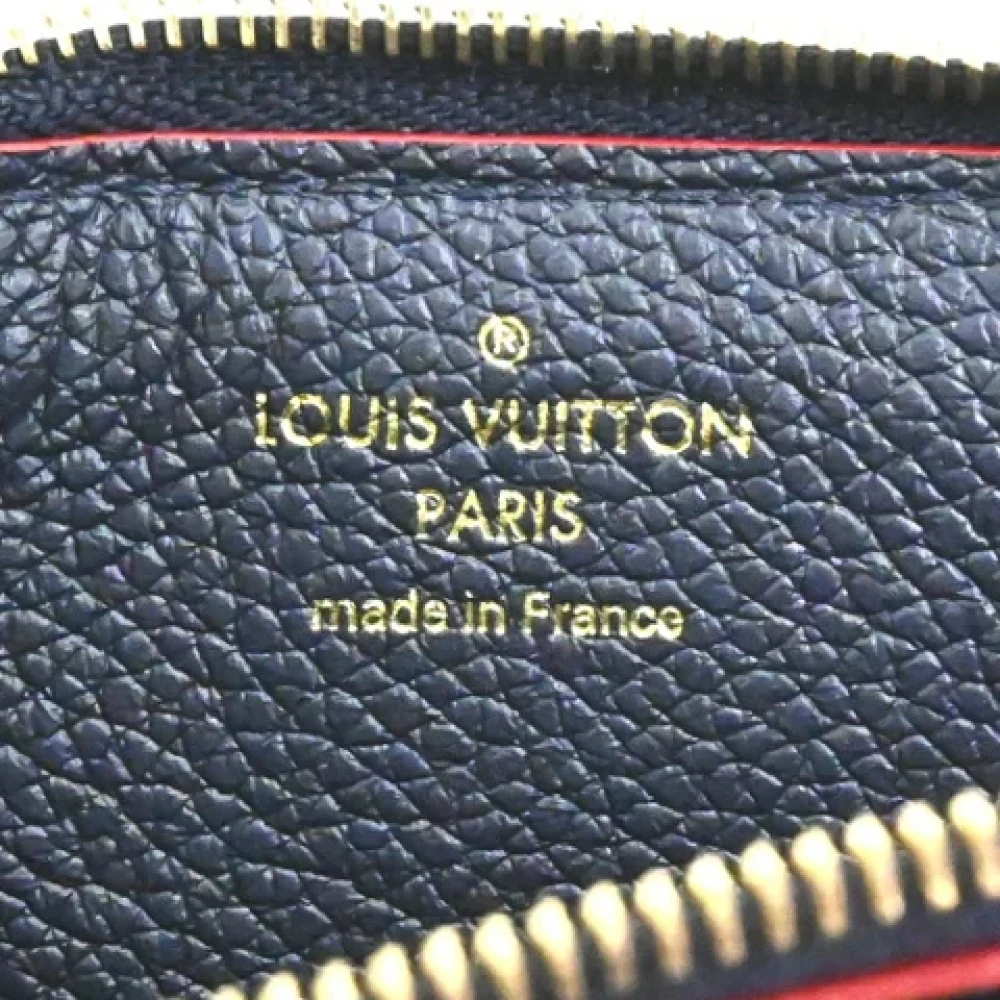 Louis Vuitton Vintage Pre-owned Leather wallets Blue Heren