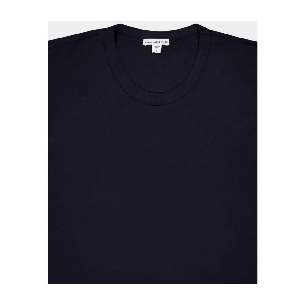 James Perse Zachte Gebreide Crew Neck Trui Blue Heren