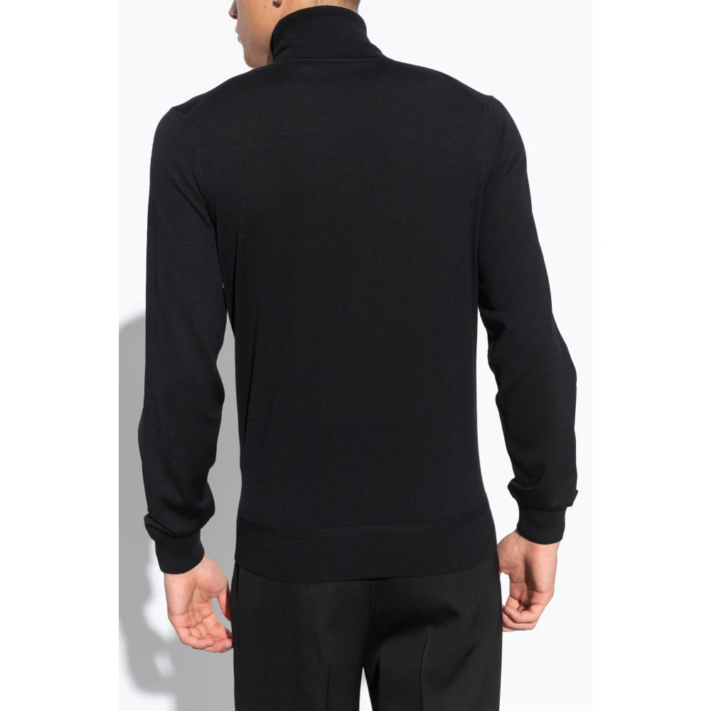 Tom Ford Wollen Turtleneck Sweater Black Heren