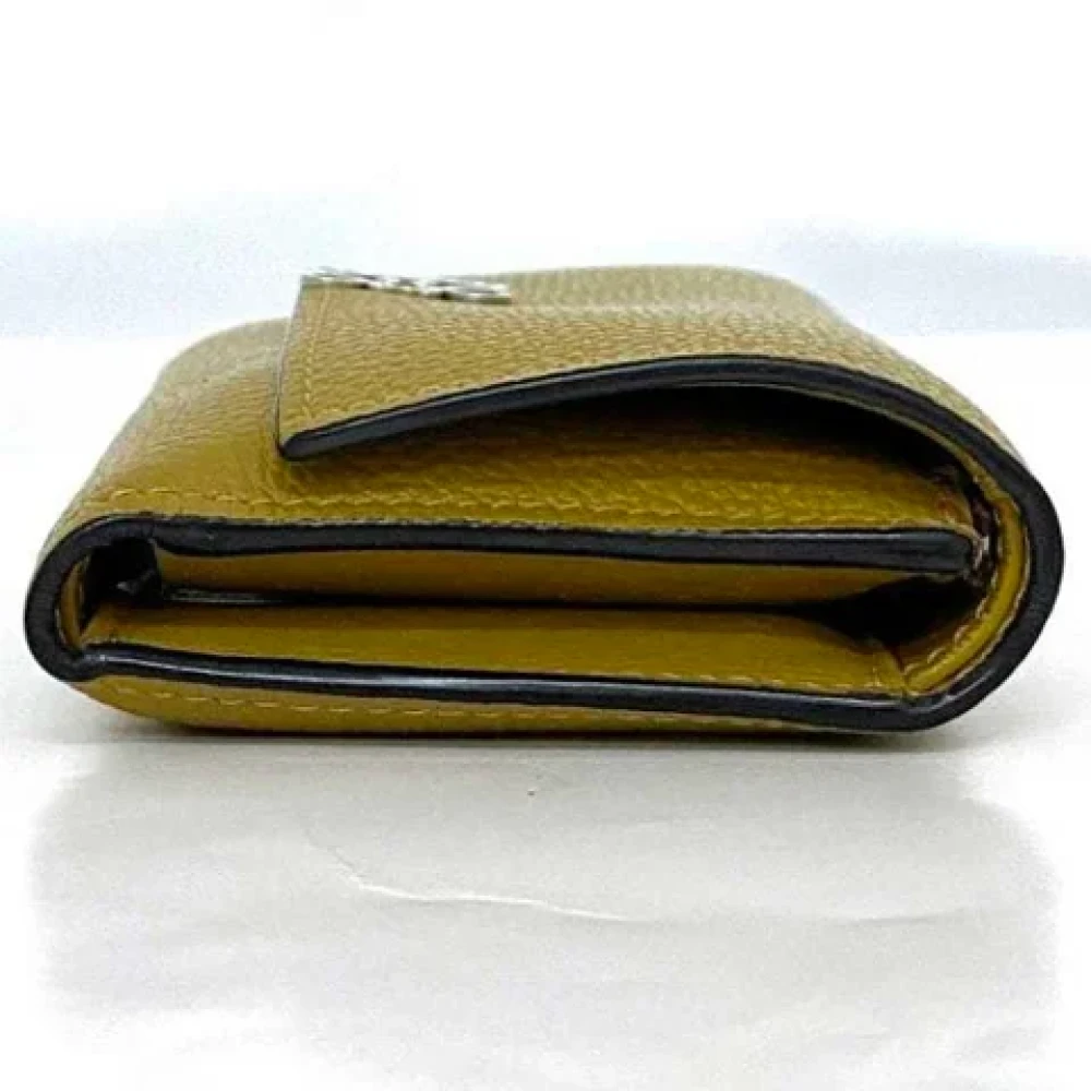 Loewe Pre-owned Leather wallets Green Dames