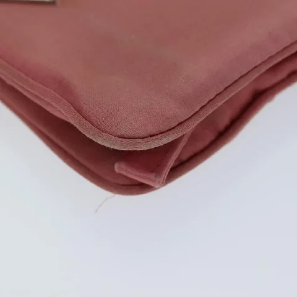 Prada Vintage Pre-owned Satin pouches Pink Dames