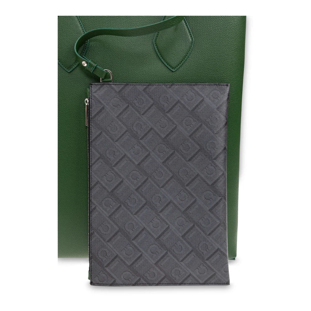 Salvatore Ferragamo Tas type Shopper Green Heren