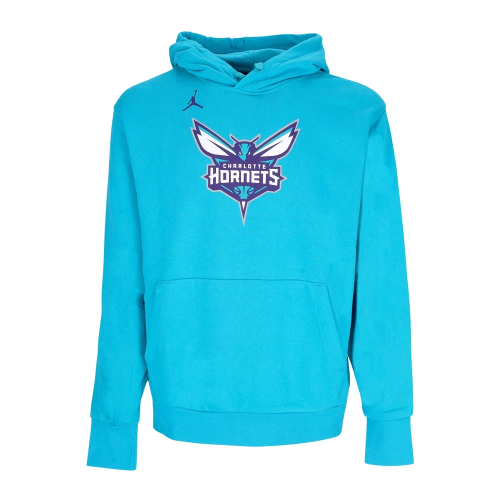 Jordan Charlotte Hornets Fleece Hoodie Blue Heren