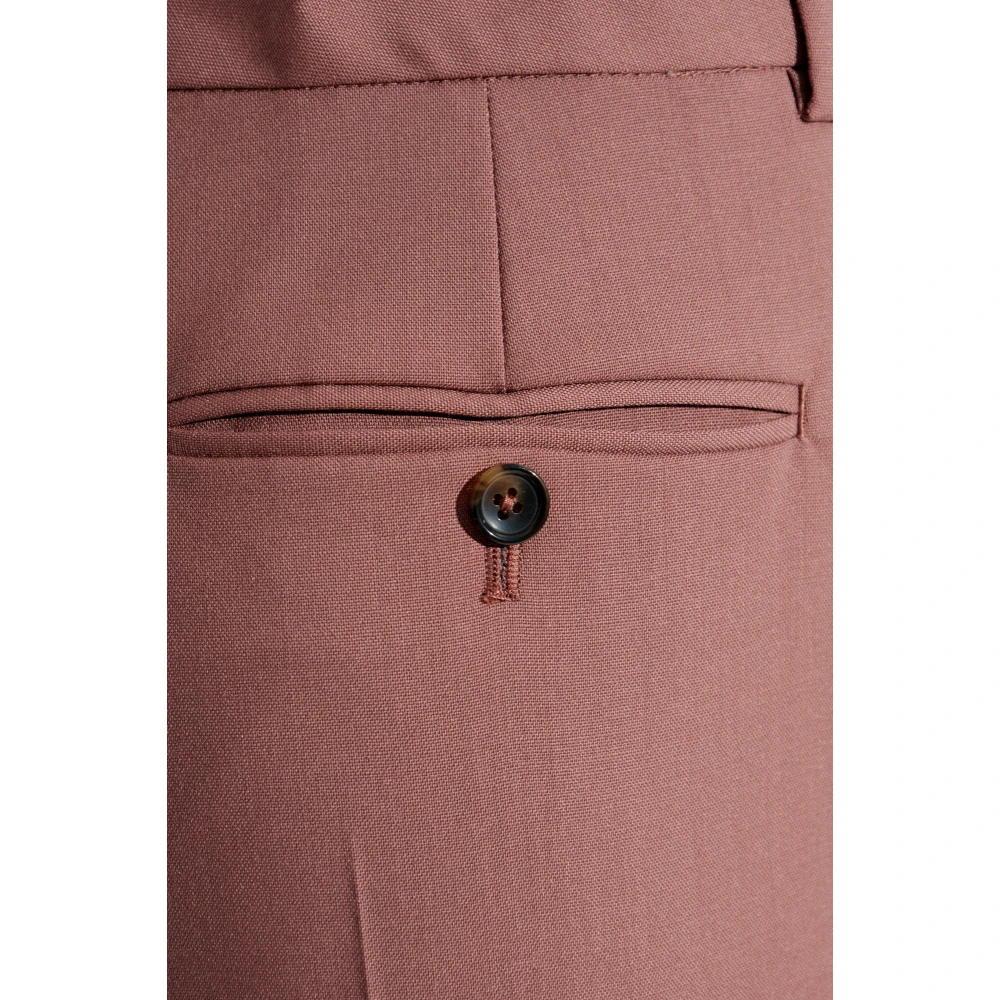 PS By Paul Smith Wollen broek met plooien Pink Dames