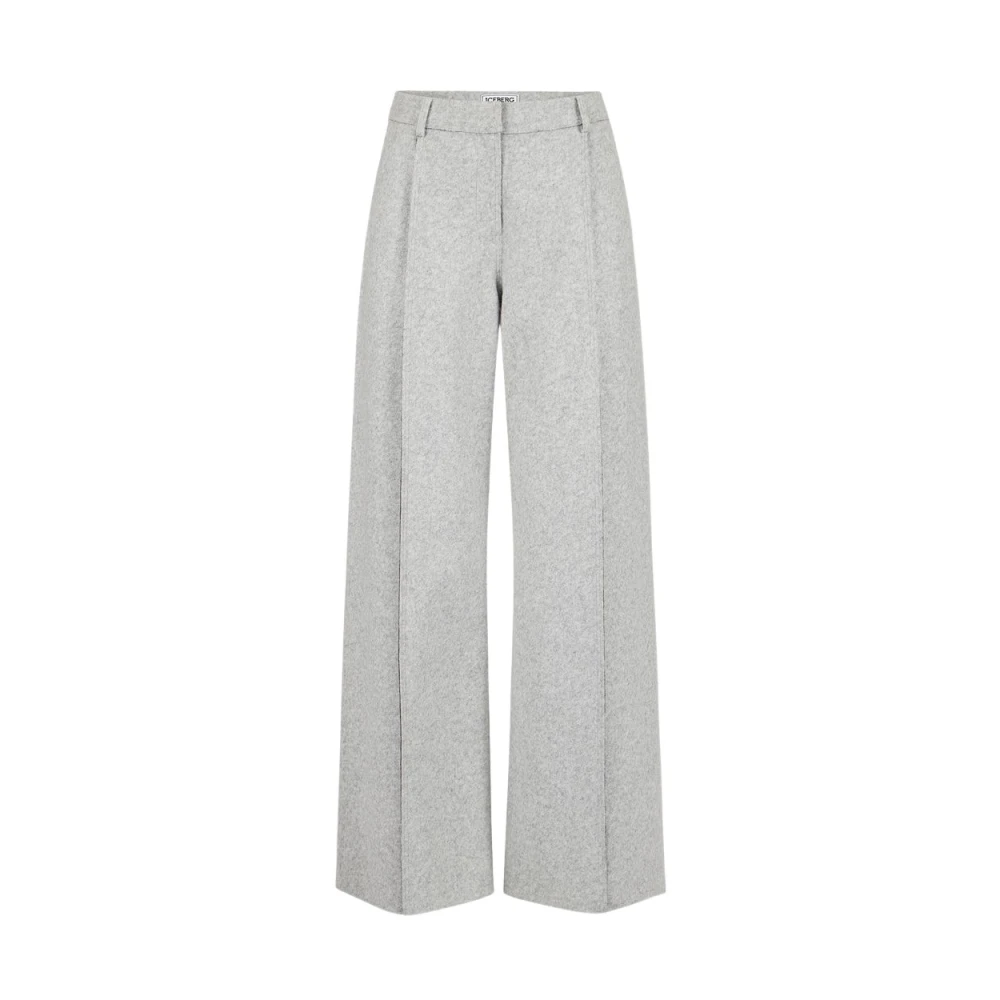 Iceberg Dubbele technische doek broek Gray Dames