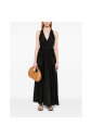 robe-noire-avec-col-halter-et-boutons-avant