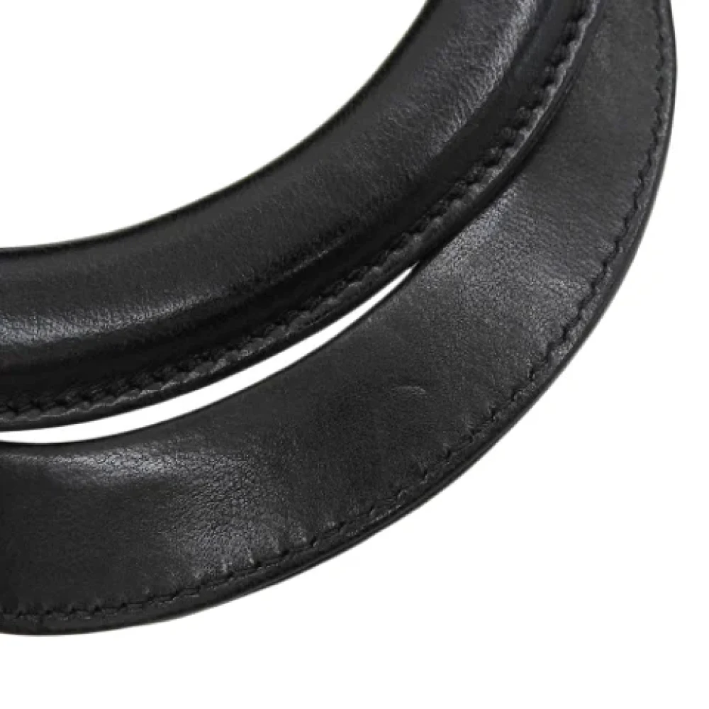 Dior Vintage Pre-owned Leather handbags Black Dames