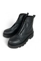 bottes-en-cuir-noir-avec-fermeture-eclair