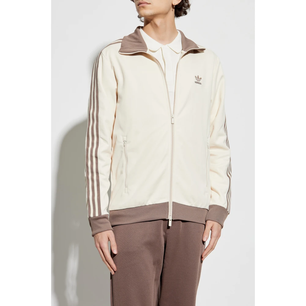 adidas Originals Sweatshirt met opstaande kraag Beige Heren