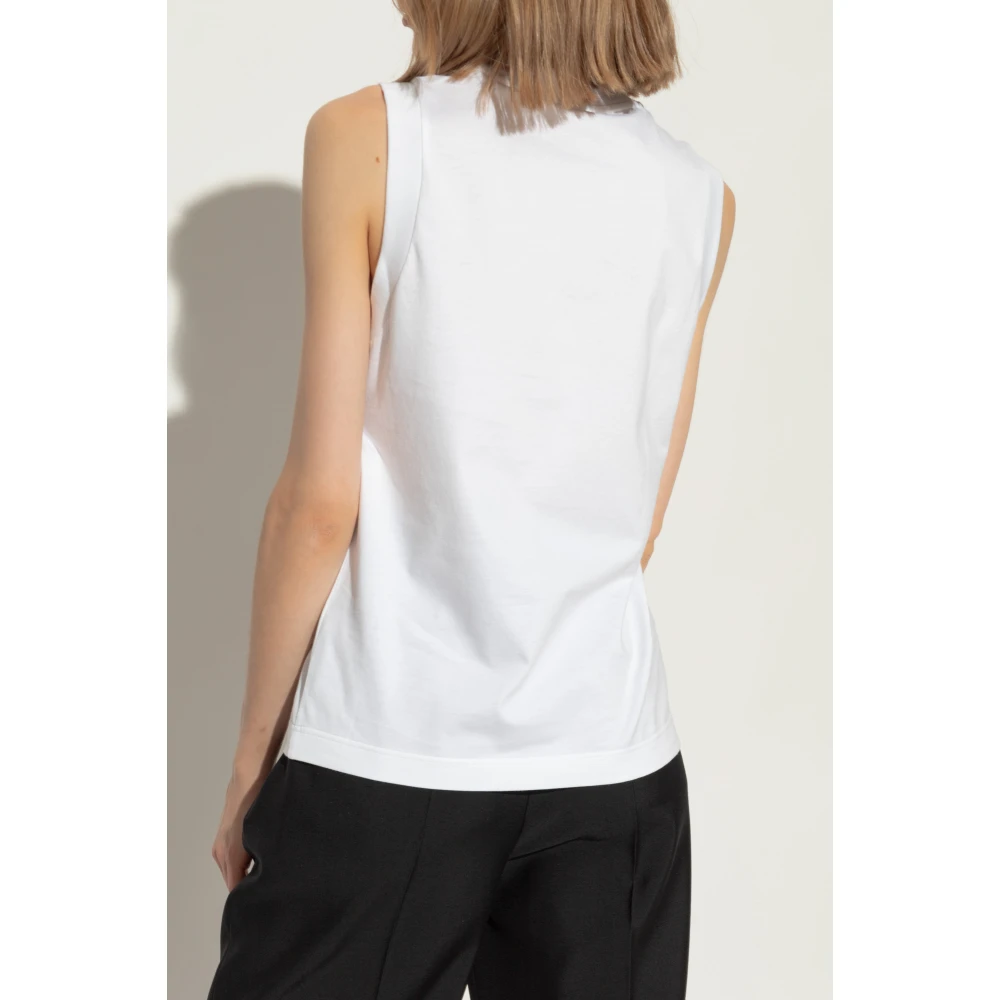 alexander mcqueen Top met applicatie White Dames