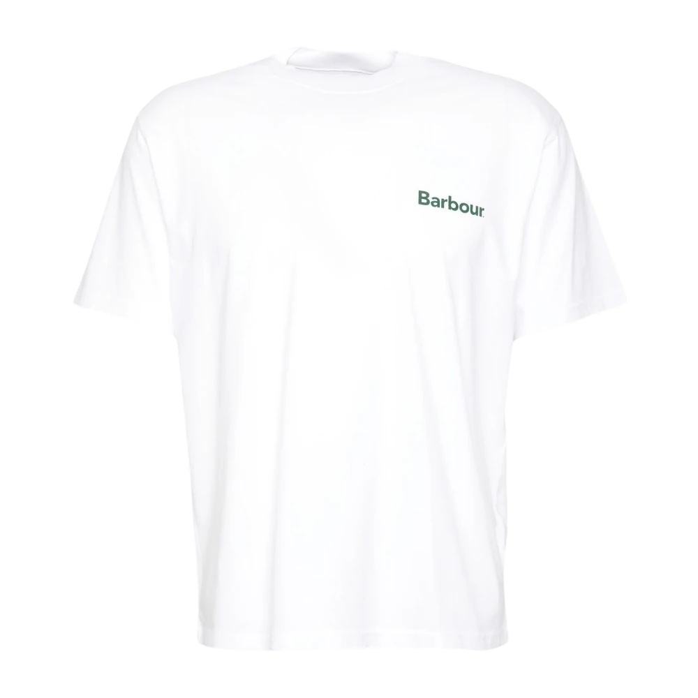 Barbour Witte T-shirts en Polos White Heren