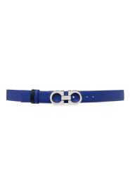 Blaues Gancini Leder Gürtel