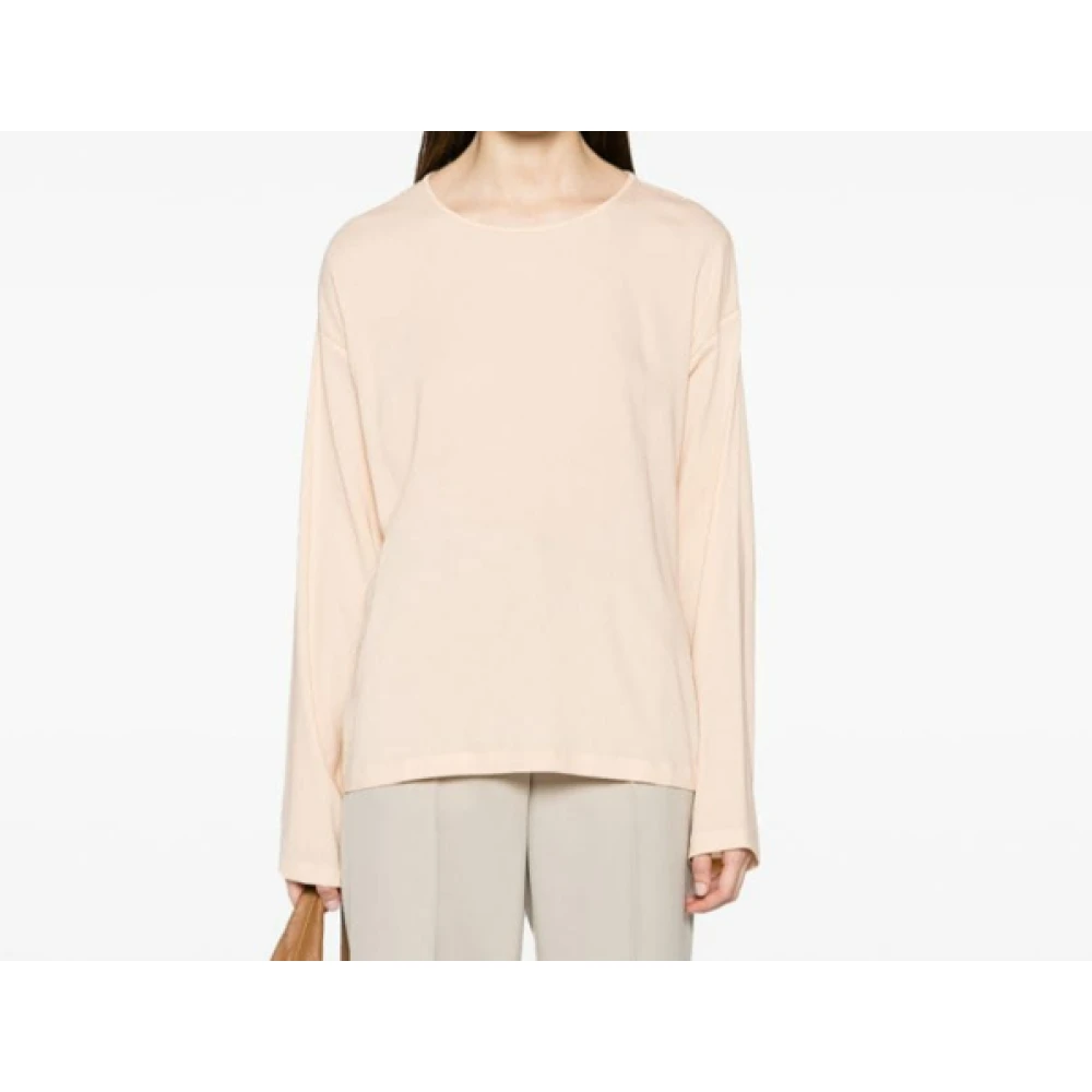 Fabiana Filippi Elastische Crew Neck Sweater Pink Dames