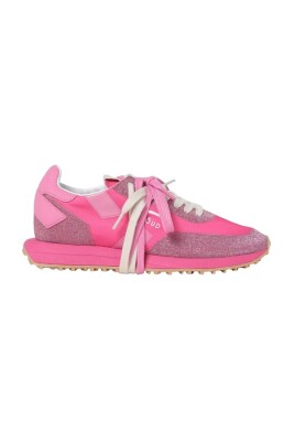 fuchsia-laeder-og-glitter-sneakers