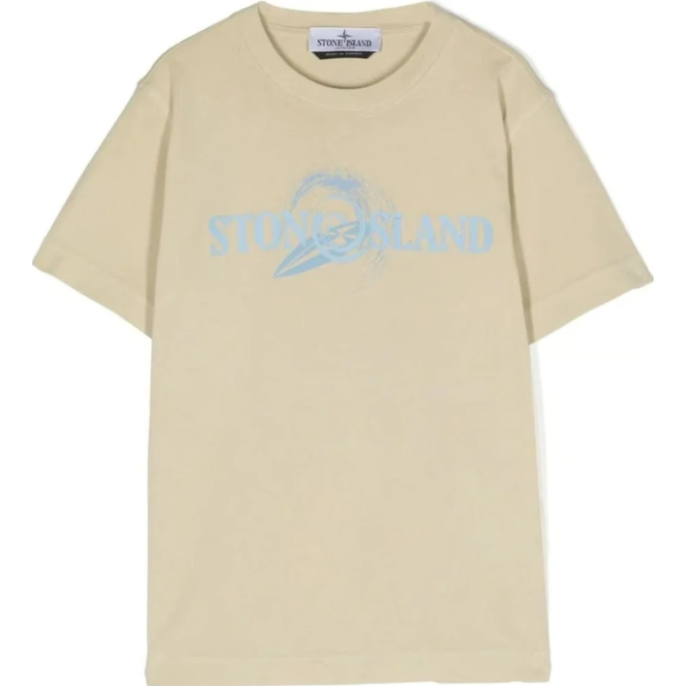 Stone Island Boys Beige Stylish T-Shirts And Polos Collection Size 14 Y