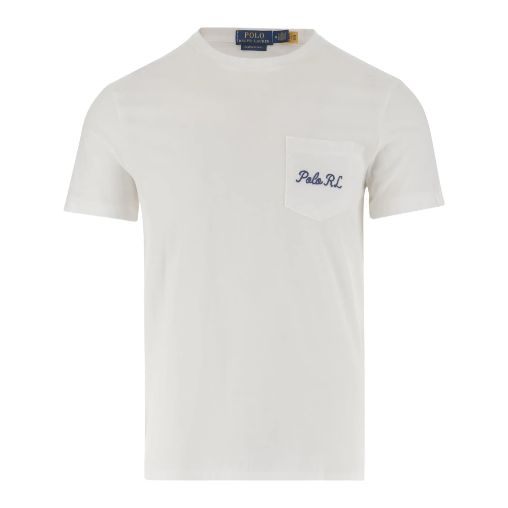 Polo Ralph Lauren Katoenen T-shirt met Logo Print White Heren