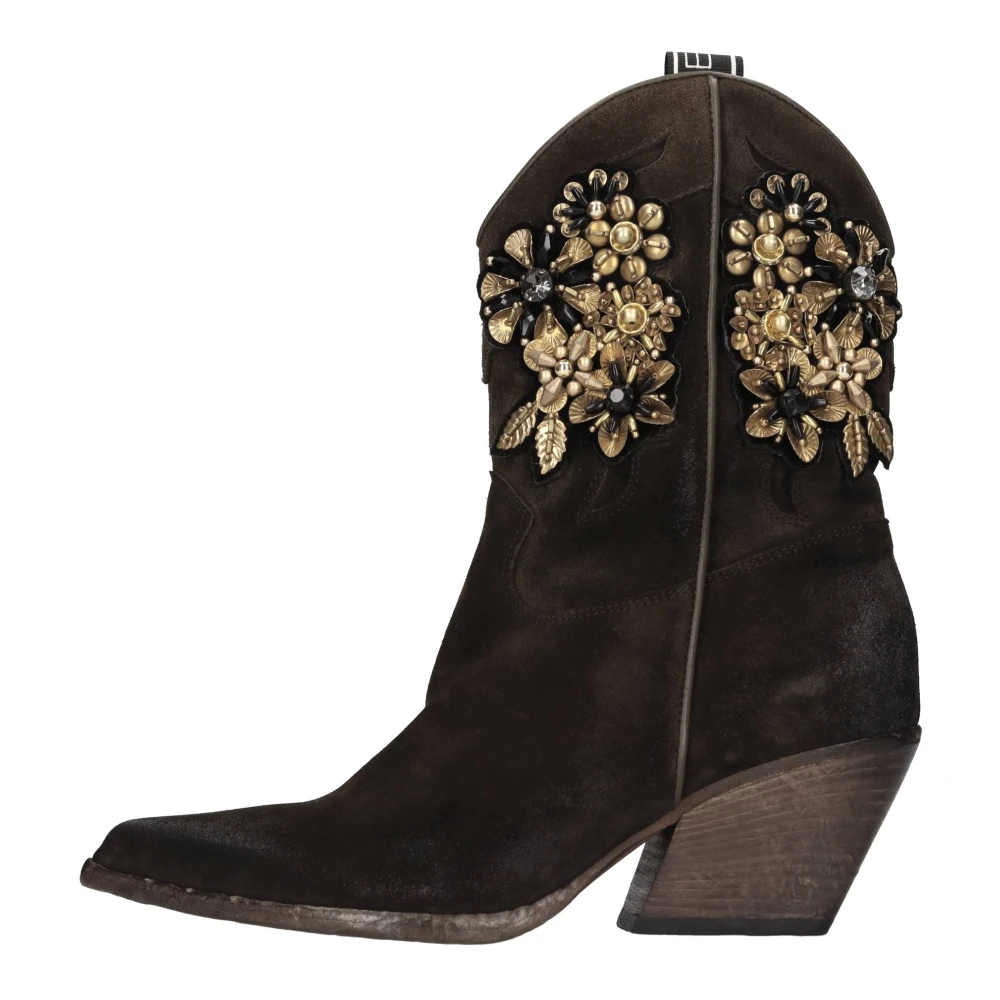 Elena Iachi Femme Marron - Shoes > Boots > Cowboy Boots