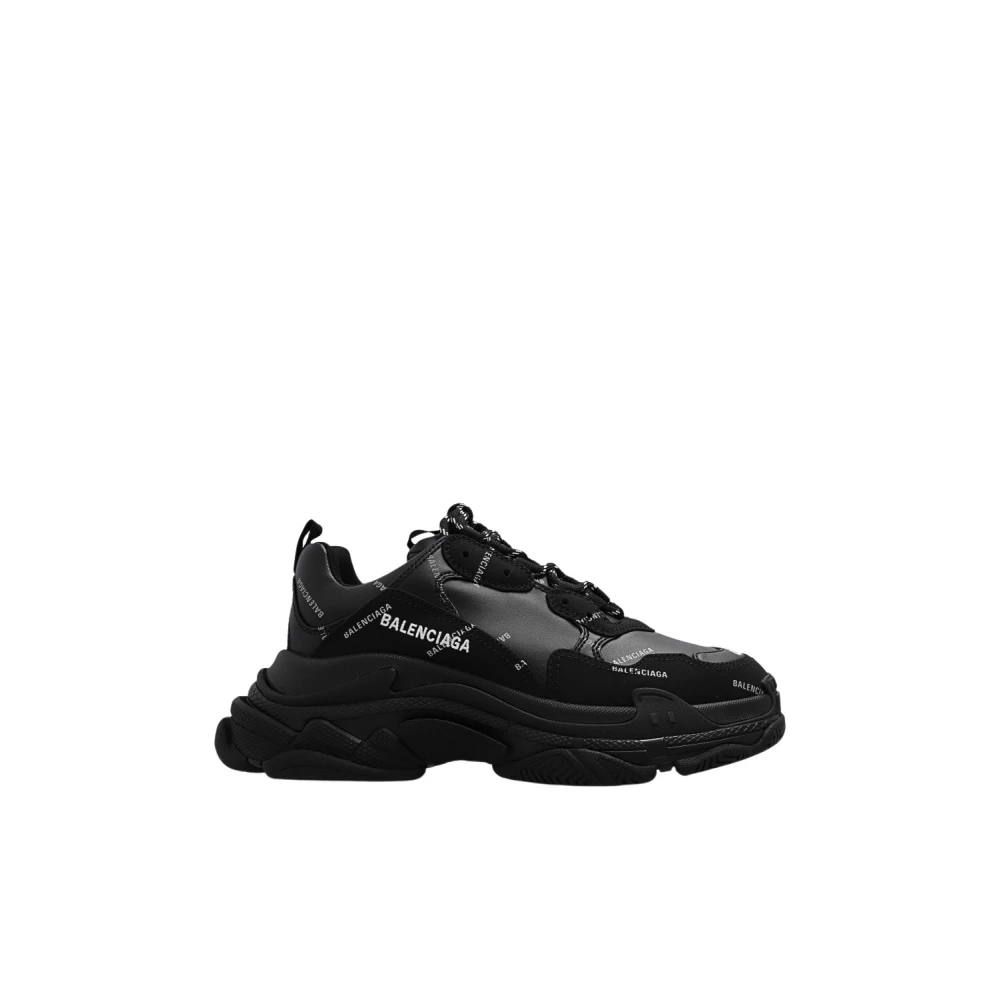 Zwarte balenciaga best sale triple s