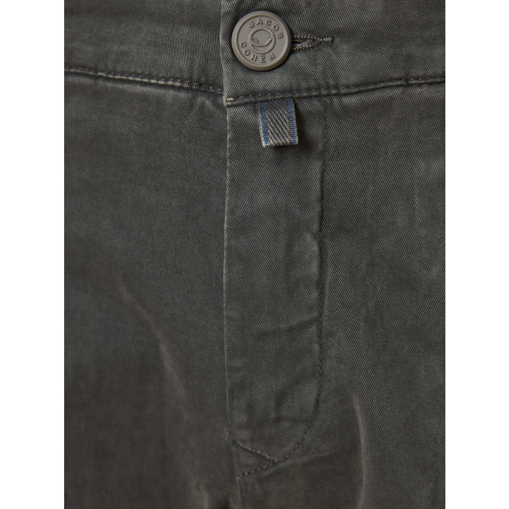 Jacob Cohën Handgemaakte Katoenen Broek Bobby Model Gray Heren