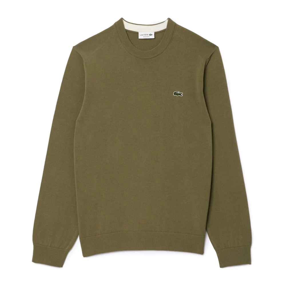 Lacoste Essentiële Katoenen Trui Green Heren