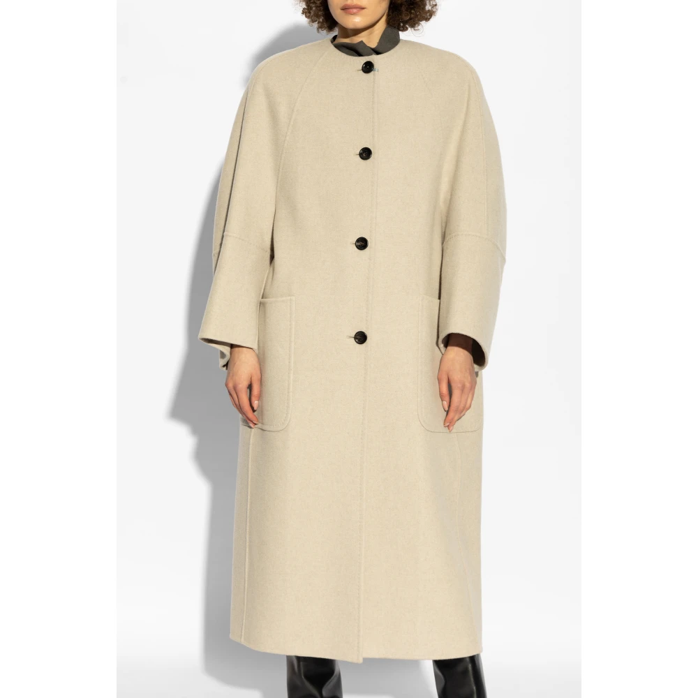 Max Mara Jas Album Beige Dames