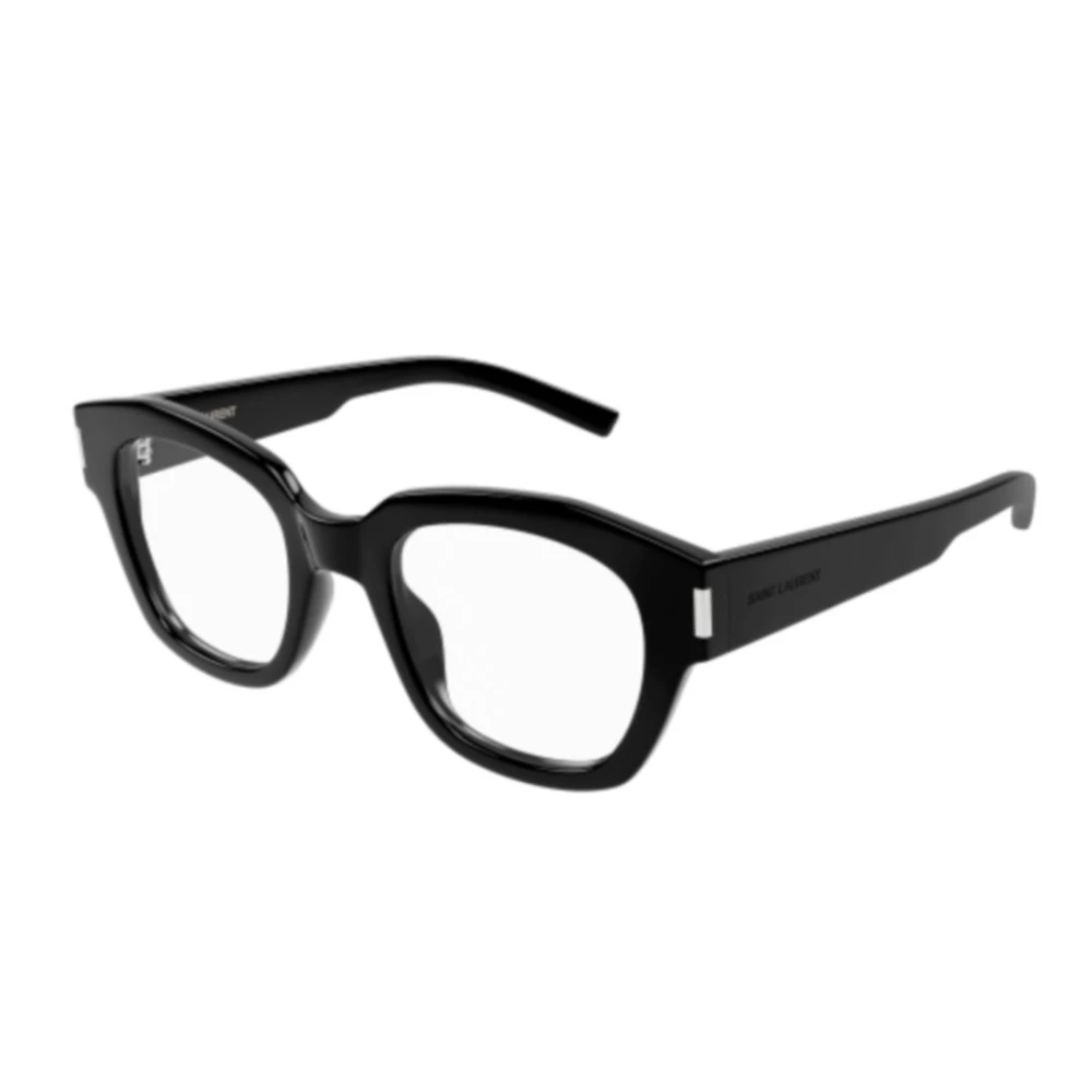 Saint Laurent Stijlvolle vierkante montuur bril Black Dames