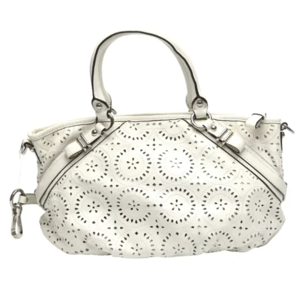 Coach Pre-owned Leather handbags White Dames