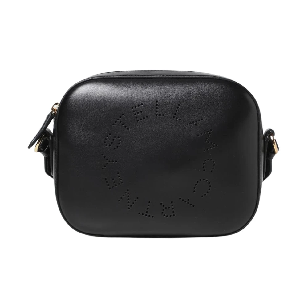 Stella Mccartney Women's Black Camera Bag With Adjustable Shoulder Strap And Zip Closure