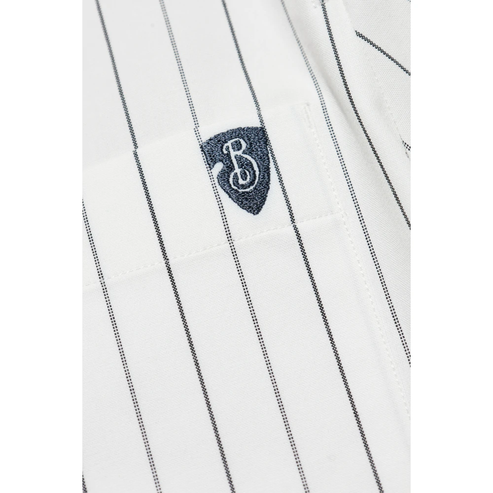 Burberry Gestreept shirt White Heren