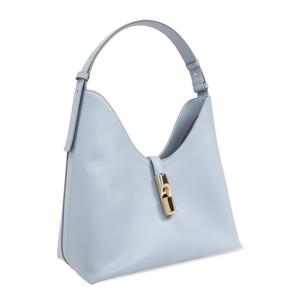 Furla Tas 'Goccia Medium Hobo' Blue Dames