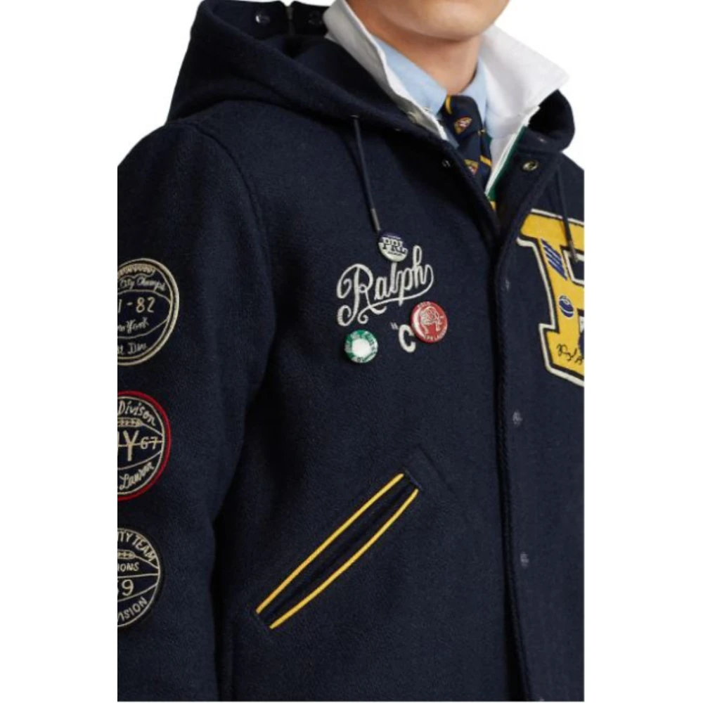 Polo Ralph Lauren Navy en Geel Varsity Jack Blue Heren