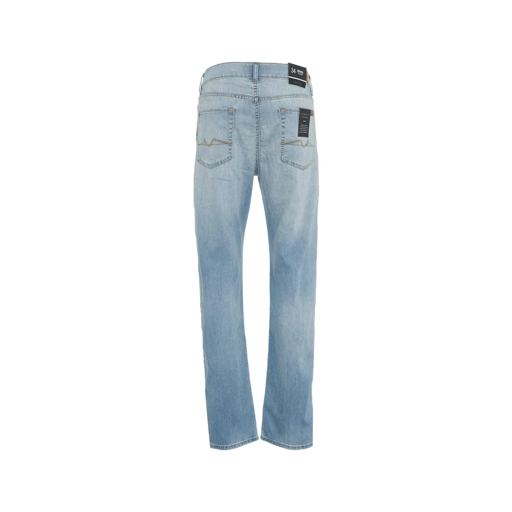 7 For All Mankind Blauwe Slimmy Jeans voor Mannen Blue Heren