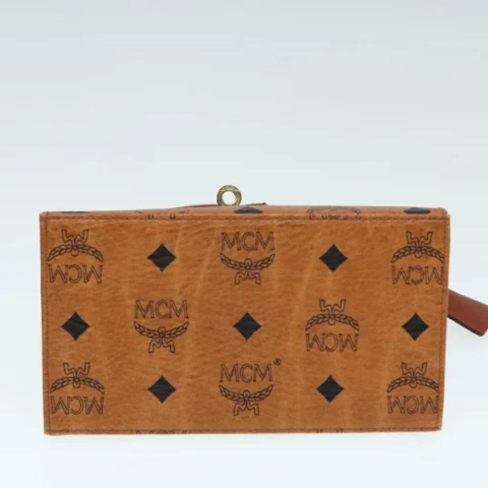 MCM Pre-owned Leather handbags Brown Dames