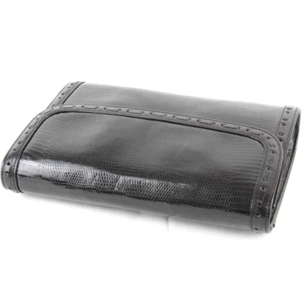 Yves Saint Laurent Vintage Pre-owned Fabric clutches Black Dames