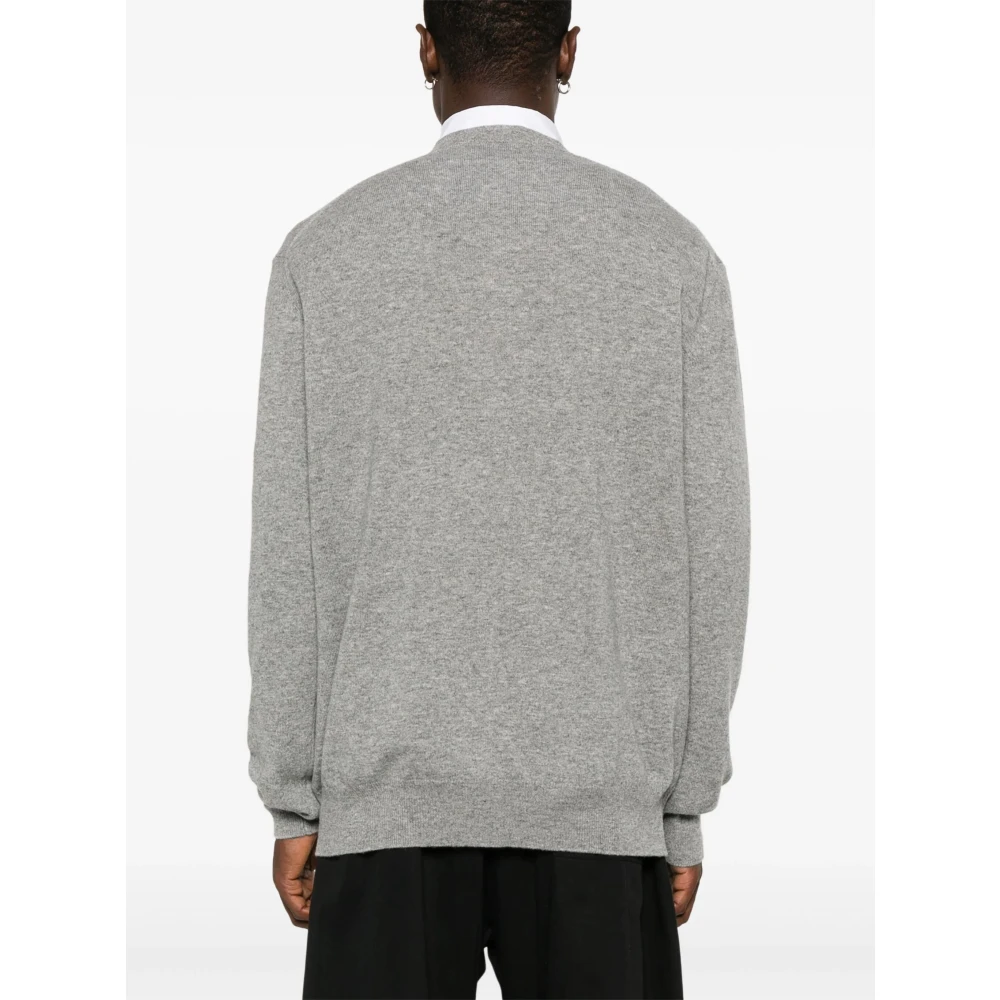Comme des Garçons Grijze Wol Ribtrui Gray Heren