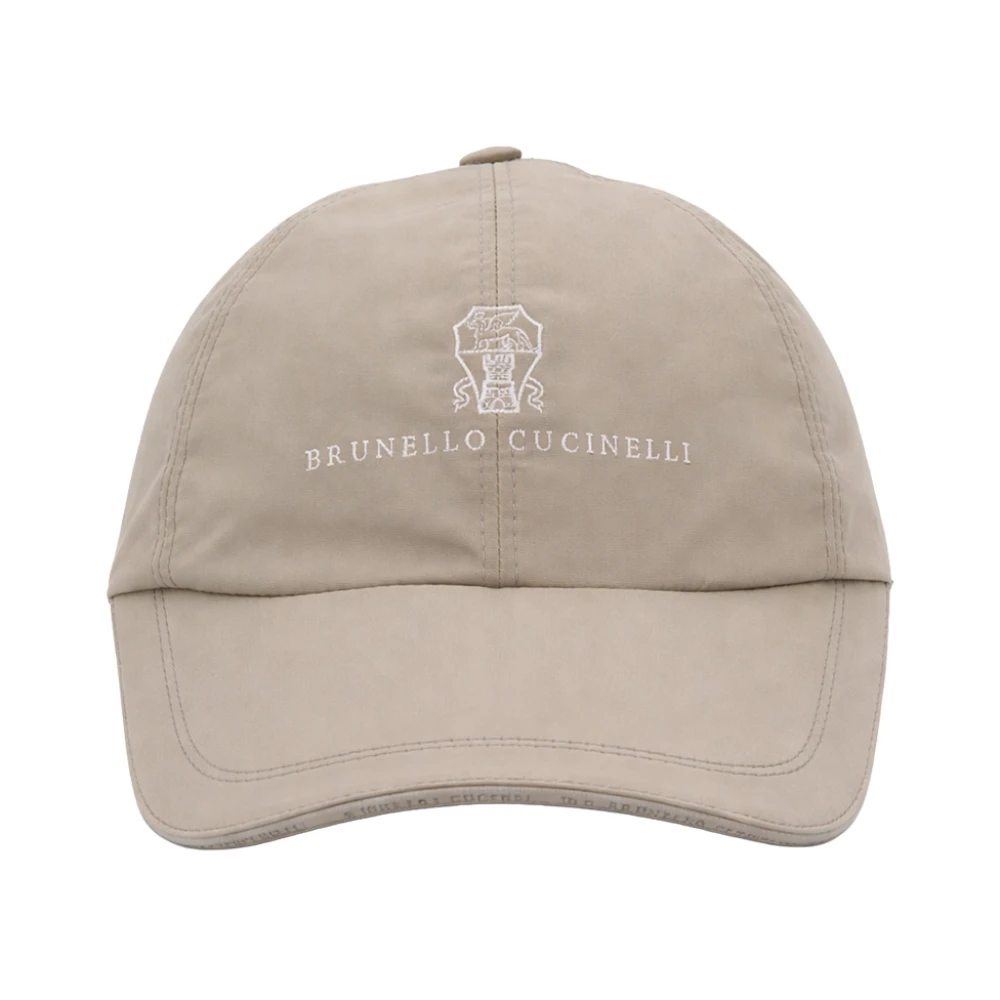 Brunello Cucinelli Unisex Beige Logo Baseball Cap