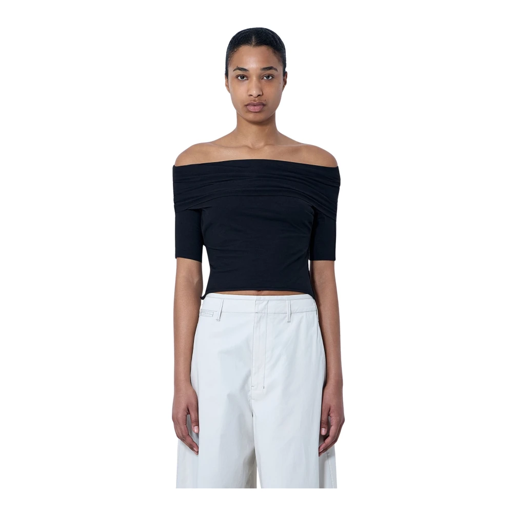 Lemaire Donna Nero Camicette M, New,