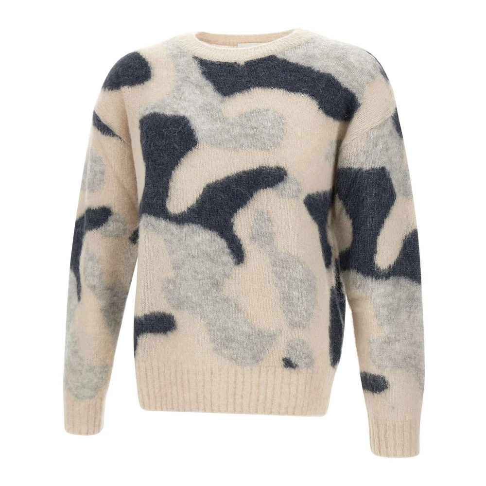 Closed Gebreide trui met patroon in grijs Multicolor Heren