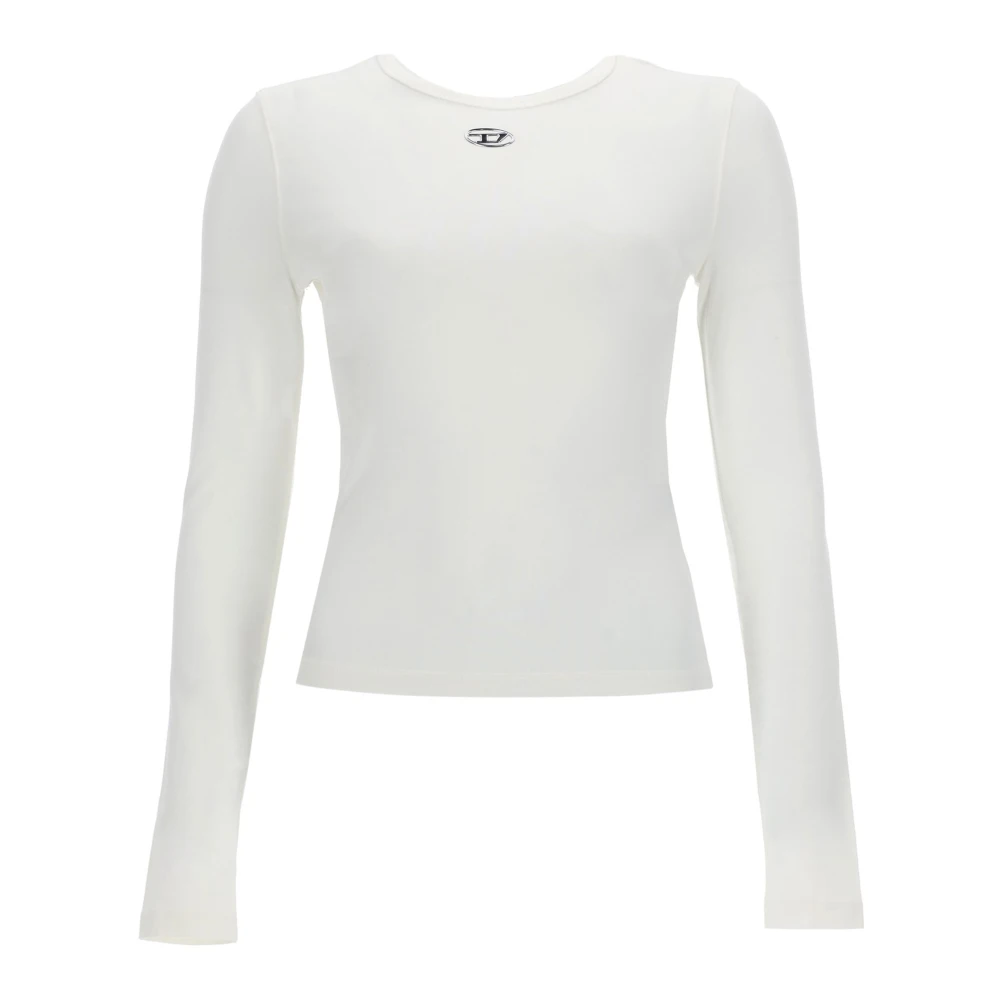 Diesel T Uncuties Long Ls - Female - Long Sleeve T-Shirts - White - S - Tops