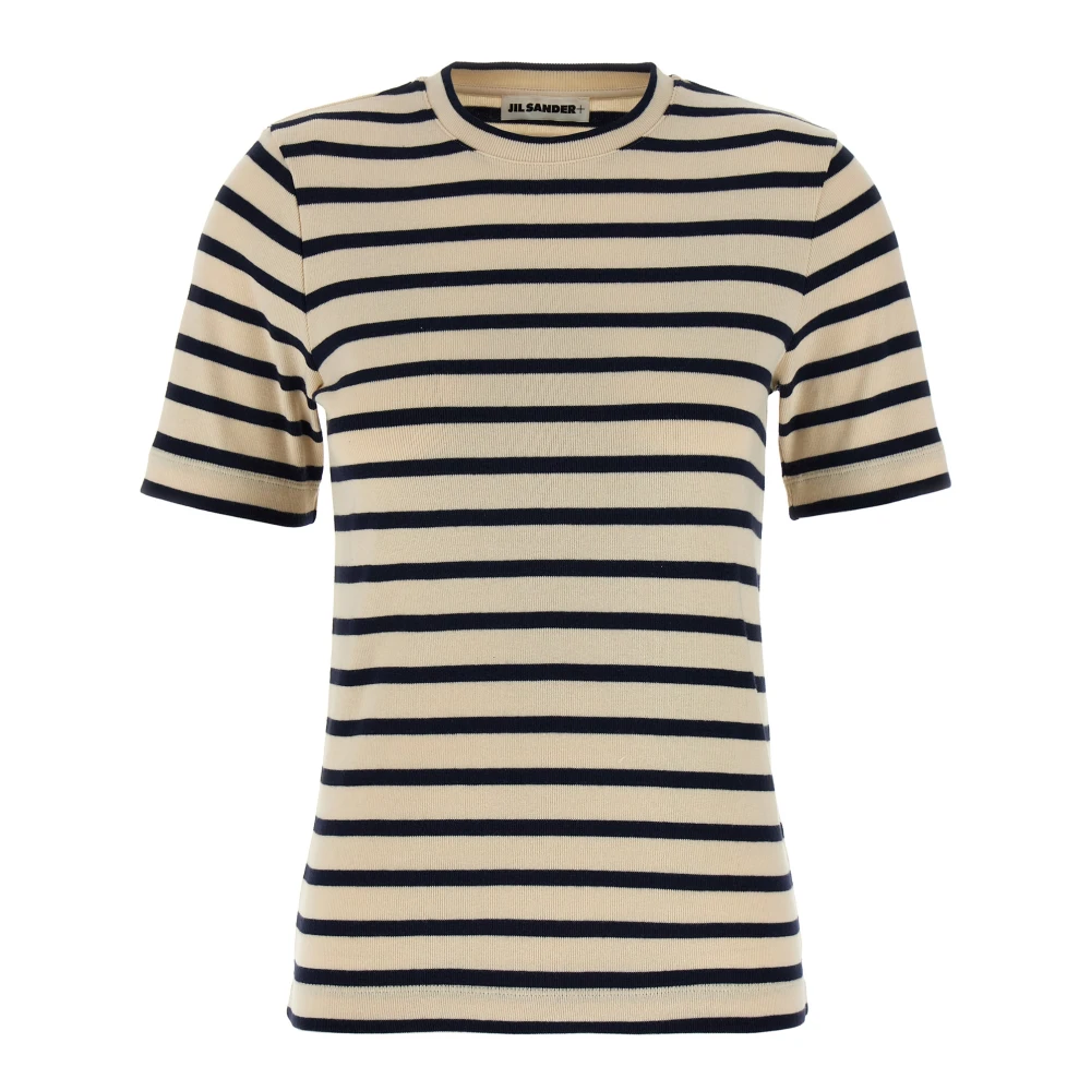 Jil Sander Women's Multicolor T-Shirts, Xs, Striped T-Shirt
