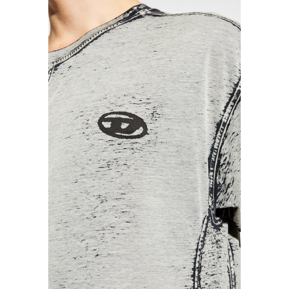Diesel T-shirt T-Boxt-Dev Gray Heren