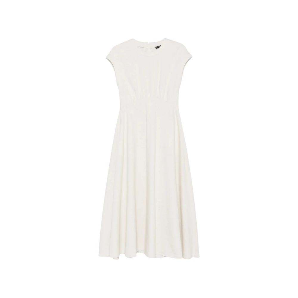 Emporio Armani Empire Line Midi Dress - Female - Midi Dresses - White - Xs - Dresses