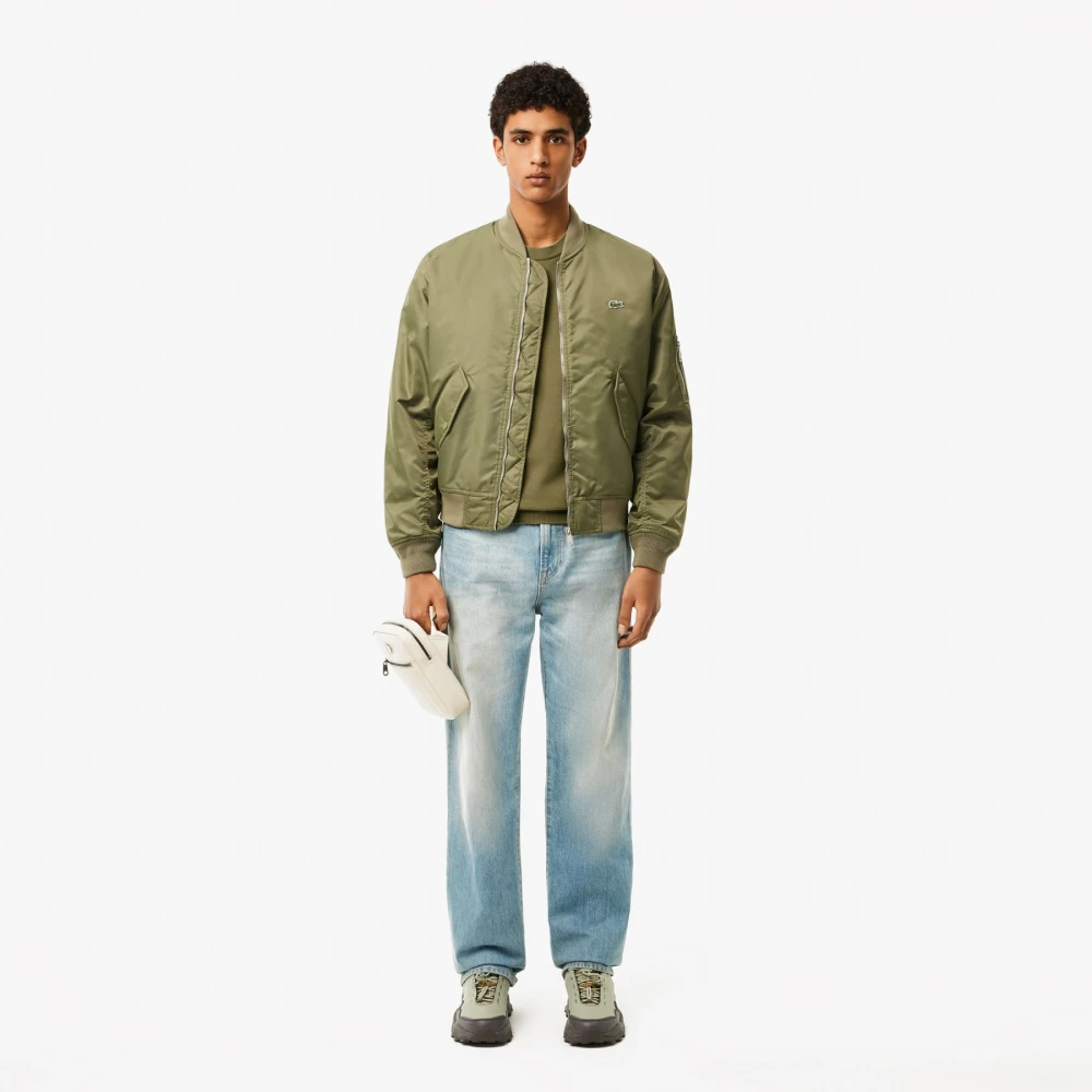 Lacoste Heren Crewneck Logo Pullover Green Heren