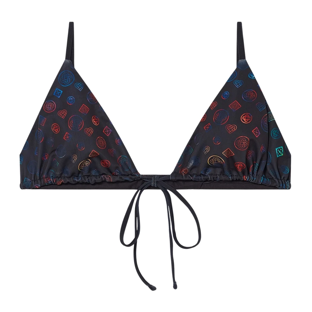 Casablanca Women's Multicolor Bikinis, Xs, Top Bikini With Drawstring And Monogram