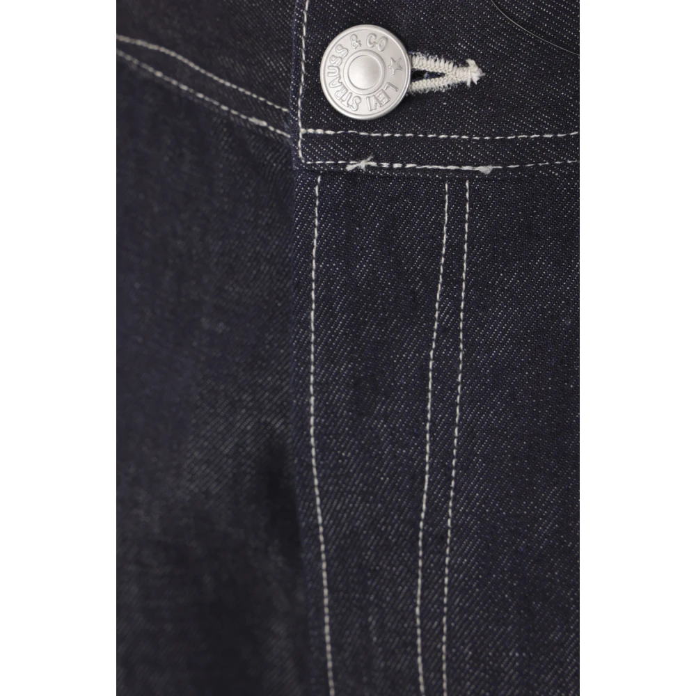 Junya Watanabe Blauwe Wide Leg Jeans Levi's Samenwerking Blue Heren